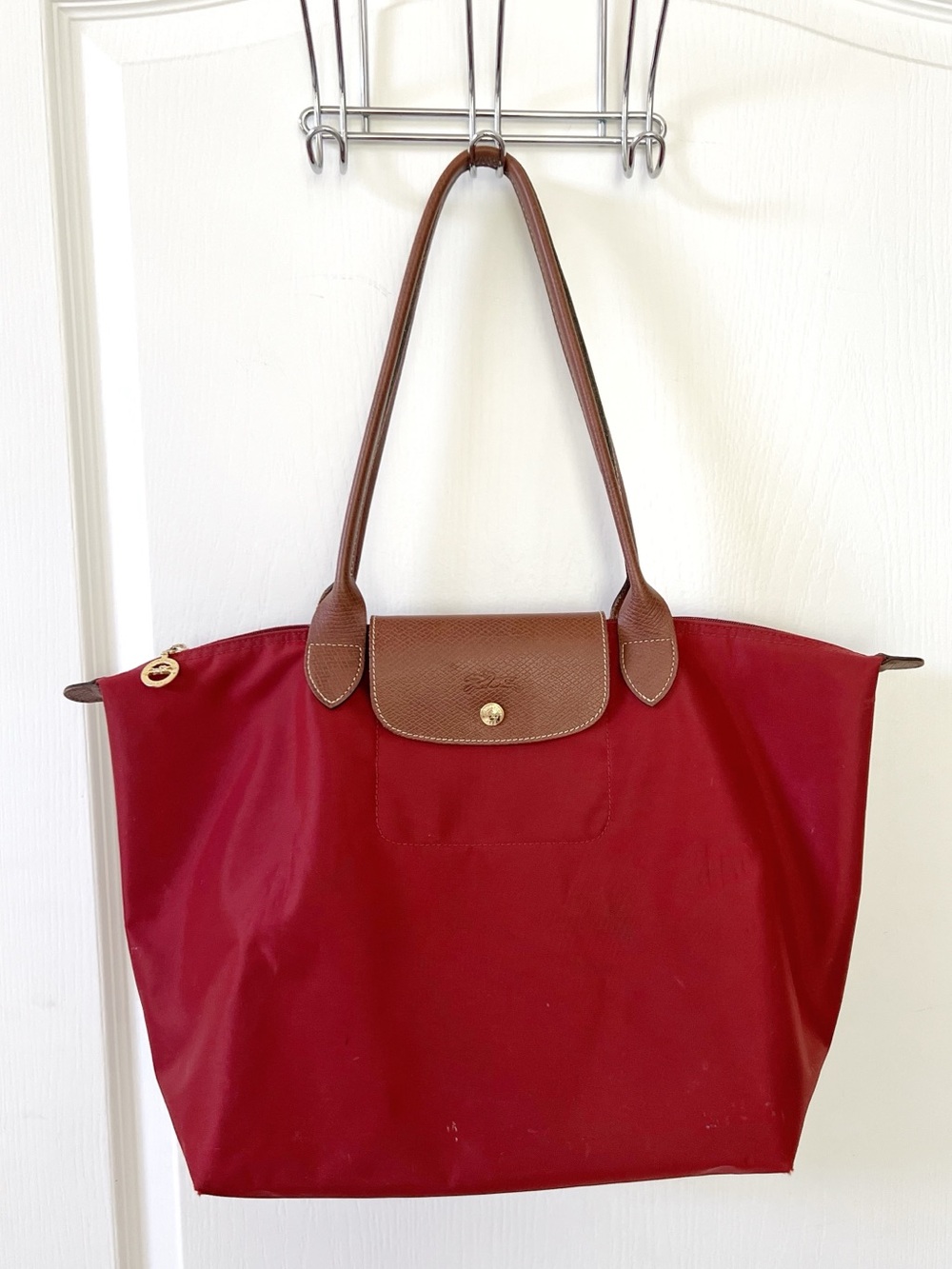 Longchamp Le Pliage Original Tote in Cranberry